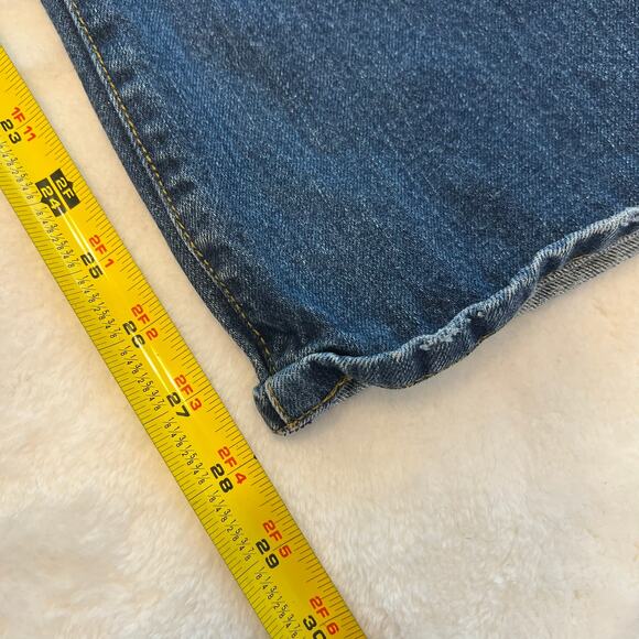 Ocean Pacific Men's Jeans Bootcut Dark Wash Blue Denim Size 38x30 Vintage 90s - Picture 6 of 7